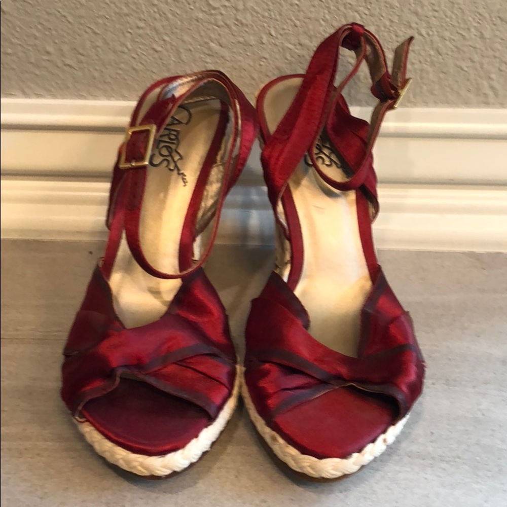 Carlos Santana wedge sandals